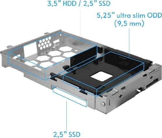 Корпус Chieftec UNI BE-10B-300 черный 300W mATX 2x80mm 2x120mm 2xUSB2.0 2xUSB3.0 audio bott PSU - фото 2