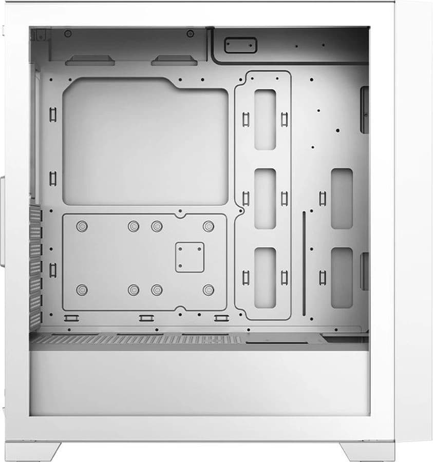 Корпус PcCooler C3D510 WH белый без БП ATX 8x120mm 5x140mm 2xUSB3.0 audio bott PSU - фото 2