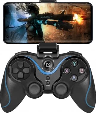 Геймпад Defender Blaster черный Bluetooth Беспроводной виброотдача (в компл.:держатель для смартфона/кабель USB) (64283) - фото 5