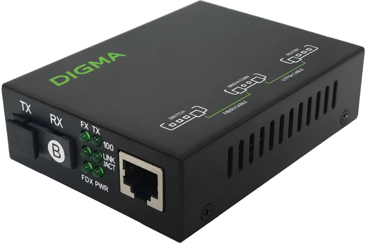 Медиаконвертер Digma DMC-1F53-20B
