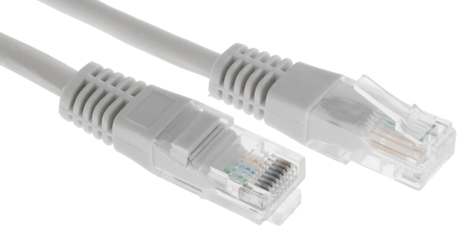 Патч-корд Rexant 18-8001 UTP RJ-45 вил.-вилка RJ-45 кат.5E 0.5м серый LSZH - фото 1