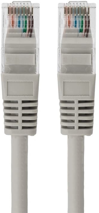 Патч-корд Rexant 18-8007 UTP RJ-45 вил.-вилка RJ-45 кат.5E 5м серый LSZH - фото 2