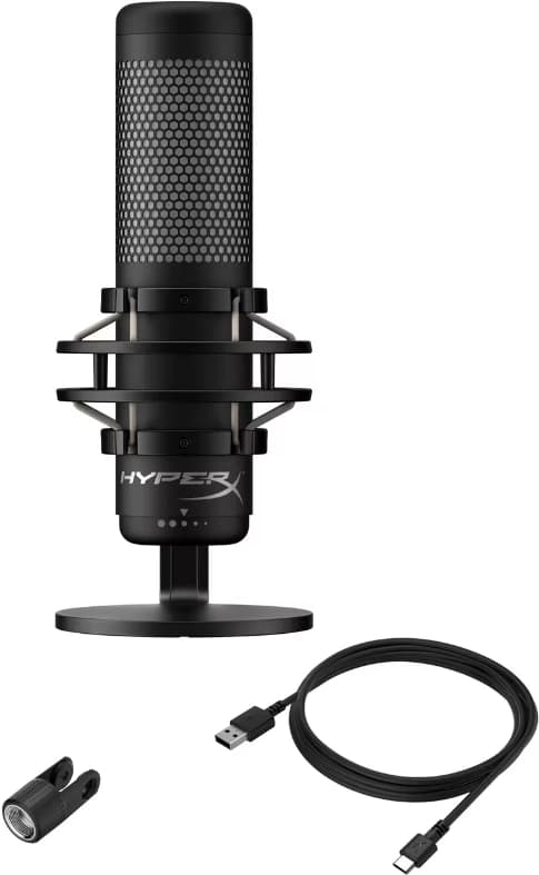 Микрофон проводной HyperX QuadCast 2 3м черный - фото 4