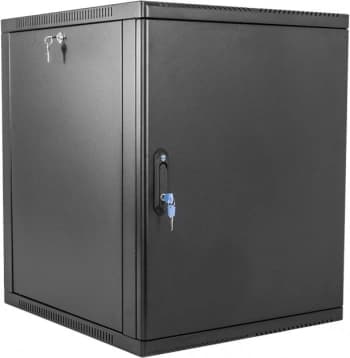 Шкаф коммутационный ЦМО (ШРН-9.650.1-9005) настенный 9U 600x658мм пер.дв.металл 200кг черный 600мм 22кг 180град. 479мм IP20 металл - фото 2