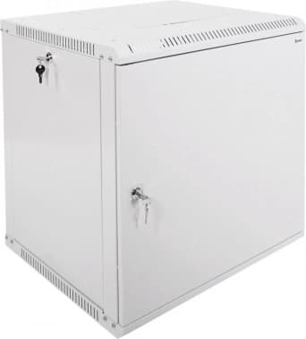 Шкаф коммутационный ЦМО (ШРН-12.500.1) настенный 12U 600x529мм пер.дв.стал.лист 200кг серый 470мм 18кг 180град. 612мм металл - фото 2