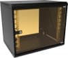 Шкаф коммутационный Suprlan (05-1093-B) настенный 9U 600x450мм пер.дв.стекл направл.под закл.гайки 70кг черный 385мм 19.01кг 500мм металл - фото 3
