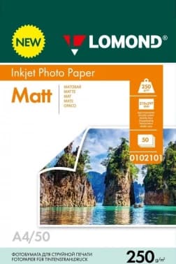 Фотобумага Lomond 0102101 A4/250г/м2/50л./белый матовое/матовое для струйной печати - фото 2