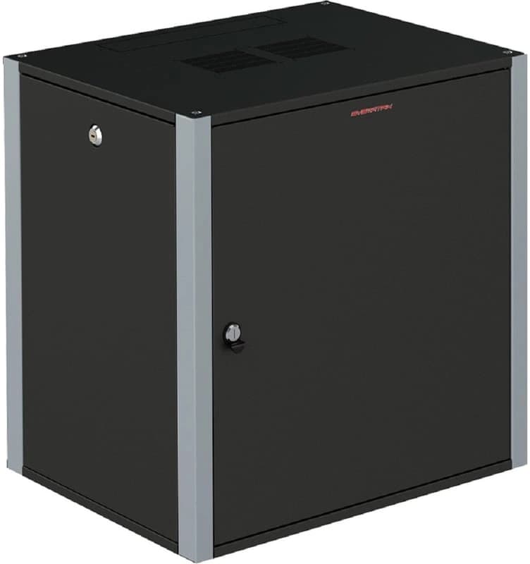 Шкаф коммутационный Sysmatrix (WP 6409.920 ) настенный 9U 600x450мм пер.дв.металл 2 бок.пан. 60кг черный 300мм 17кг 450мм IP20 металл - фото 1