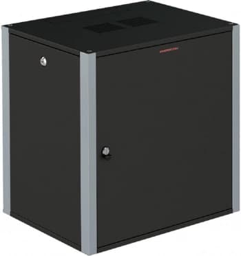 Шкаф коммутационный Sysmatrix (WP 6409.920 ) настенный 9U 600x450мм пер.дв.металл 2 бок.пан. 60кг черный 300мм 17кг 450мм IP20 металл - фото 2