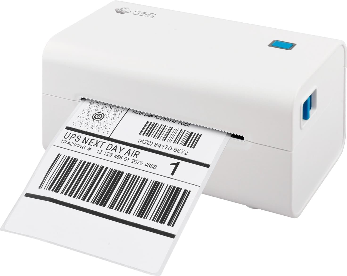 Термопринтер G&G GG-D420 203dpi 152мм/с/USB для печ.накл. белый