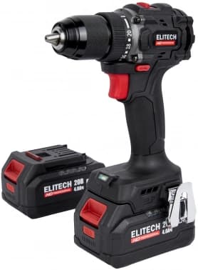 Дрель-шуруповерт Elitech CD 20SL2 (E2201.040.02) 80Вт аккум. патрон:быстрозажимной (кейс в комплекте) (205718) - фото 2