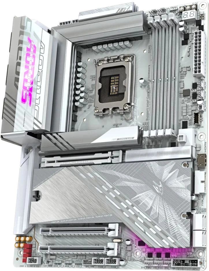 Материнская плата Gigabyte Z890 AORUS ELITE X ICE Soc-1851 Intel Z890 4xDDR5 ATX AC`97 8ch(7.1) 2.5Gg RAID - фото 4