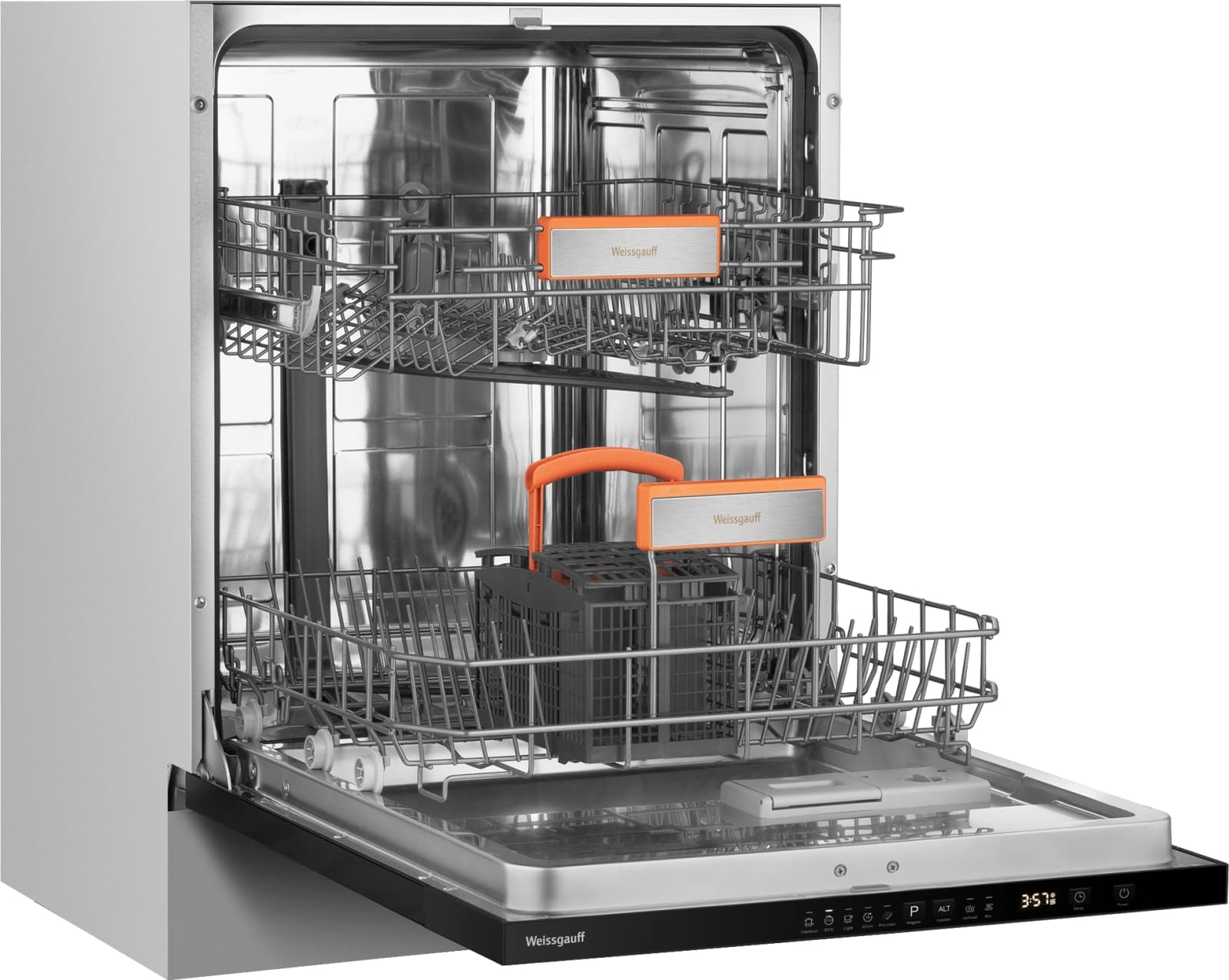 Посудомоечная машина встраив. Weissgauff BDW 6025 D Infolight полноразмерная антрацит - фото 4