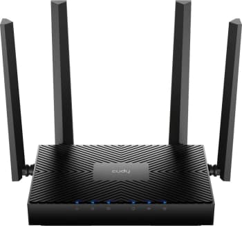 Роутер беспроводной Cudy WR3000E AX3000 10/100/1000BASE-TX черный - фото 2