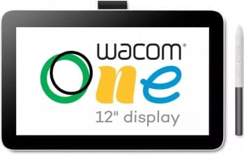 Графический планшет-монитор Wacom One 12 LED USB Type-C белый - фото 2