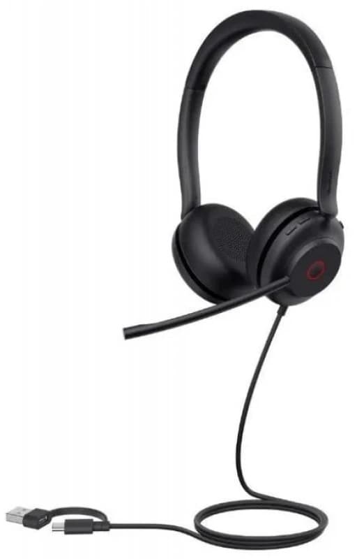 Гарнитура проводная Yealink UH35 Dual UC USB-C/A черный