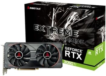 Видеокарта Biostar PCI-E 4.0 VN3606TM82 NVIDIA GeForce RTX 3060Ti 8Gb 256bit GDDR6 1410/14000 HDMIx1 DPx3 HDCP Ret - фото 2