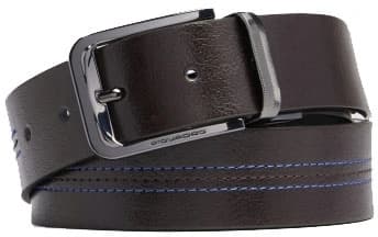 Ремень мужской Piquadro Blue Square CU6742B2/MON 125х3.5см коричневый/черный натур.кожа