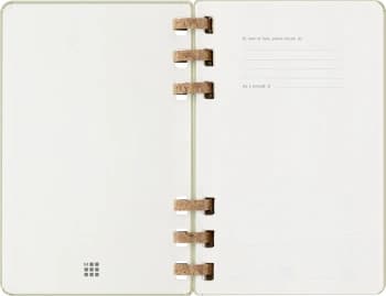 Еженедельник Moleskine ACADEMIC SPIRAL Large 150х210мм 200стр. спираль киви - фото 5