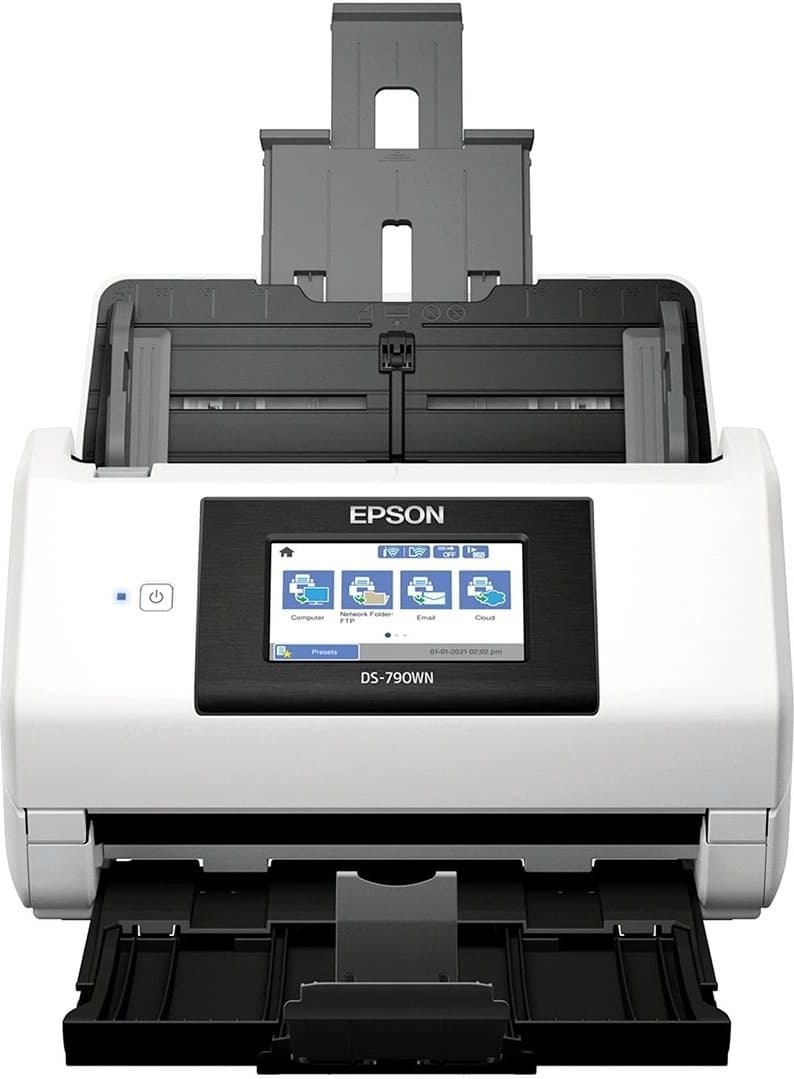 Сканер протяжный Epson WorkForce DS-790WN (B11B265401) A4 белый - фото 4