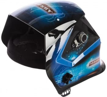 Маска сварщика Aurora SUN7 TIG MASTER 2-levels филь.:хамел. кл.:1/2/1/1 см.экр.99x55мм синий/черный (16876) - фото 5