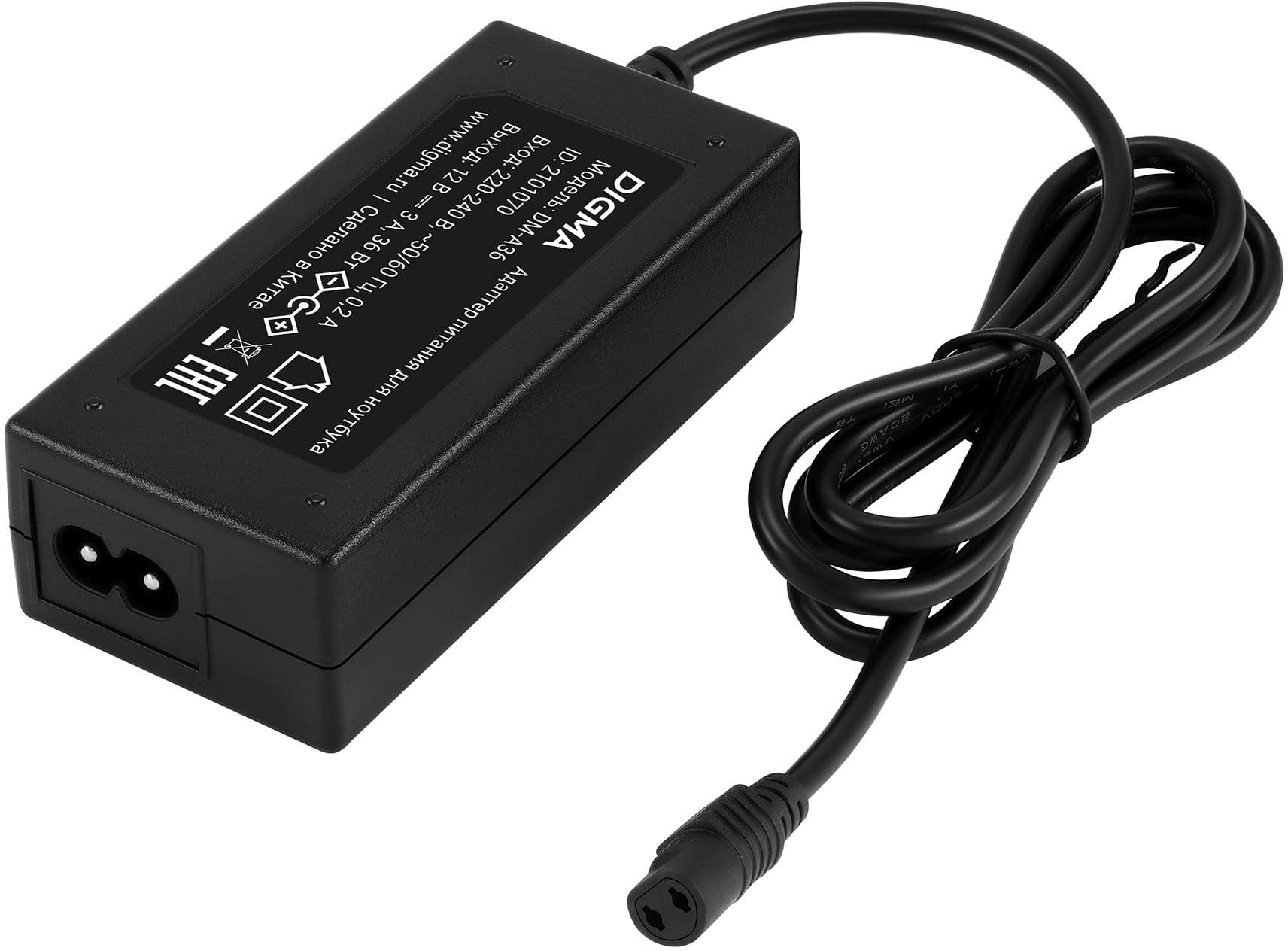 Блок питания Digma DM-A36 автоматический 36W 12V 3-коннект. 3A от бытовой электросети - фото 4