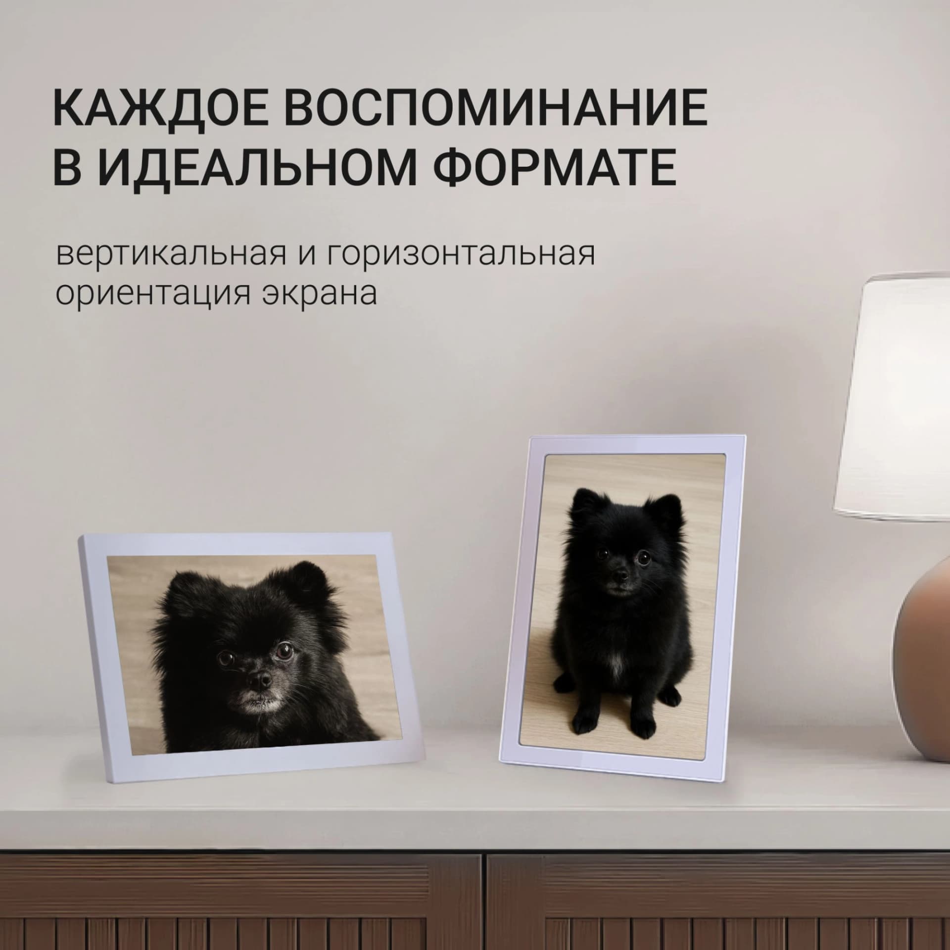 Фоторамка Digma 11" PF-1155 1280x800 белый пластик 16Gb Видео WiFi - фото 5