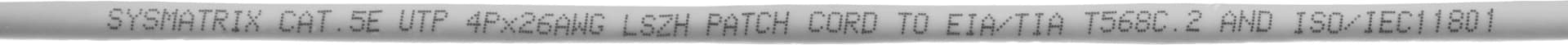 Патч-корд Sysmatrix PC 4545.5EU26.5LSZHGY U/UTP RJ-45 вил.-вилка RJ-45 кат.5E 5м серый LSZH - фото 4