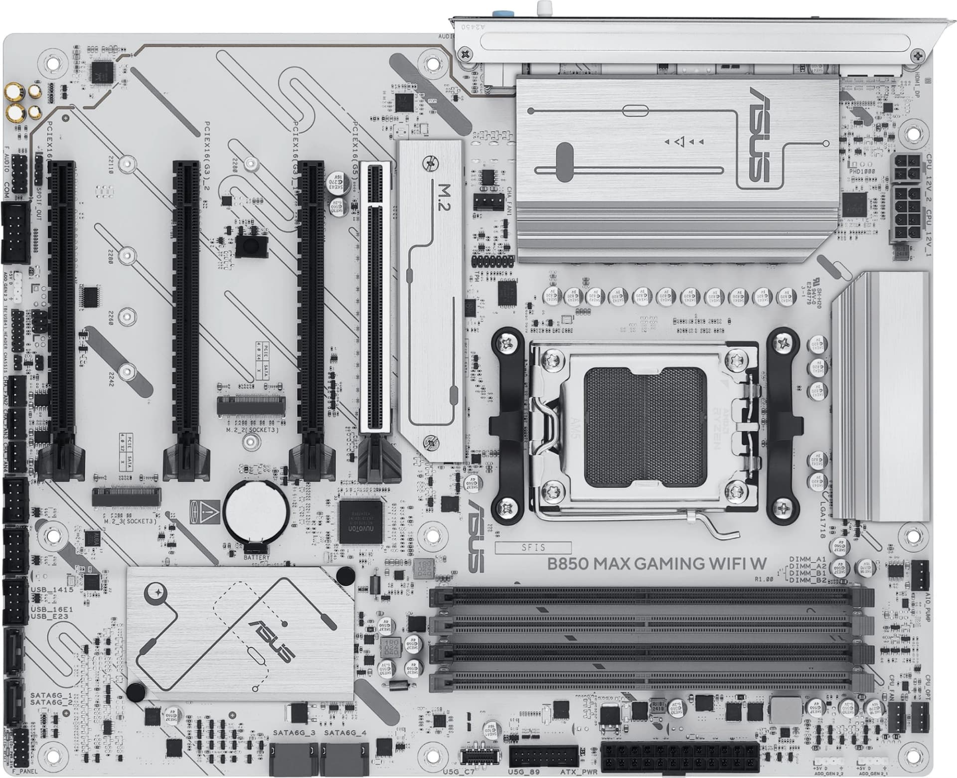 Материнская плата Asus B850 MAX GAMING WIFI W Socket AM5 AMD B850 4xDDR5 ATX AC`97 8ch(7.1) 2.5Gg RAID+HDMI+DP
