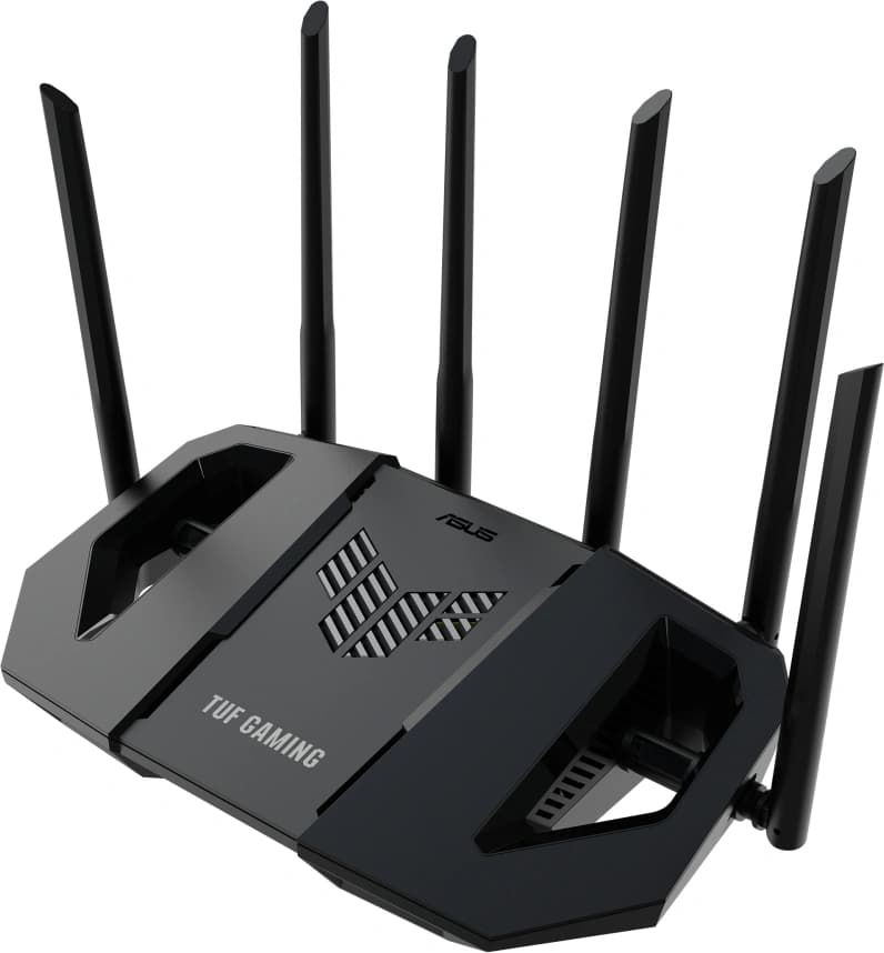 Роутер беспроводной Asus TUF-BE6500 BE6500 100/1000/2500BASE-T черный - фото 1