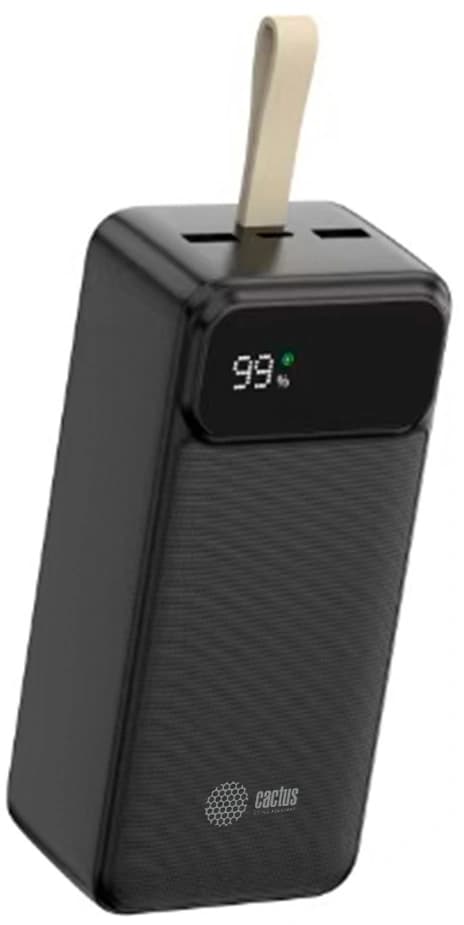 Мобильный аккумулятор Cactus CS-PBFSND-40000 40000mAh 65W 3A USB-A/USB-C черный - фото 4