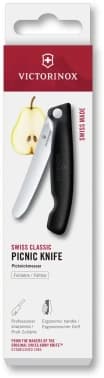 Нож кухонный Victorinox Swiss Classic 6.7803.F стальной универсальный для овощей лезв.110мм прямая заточка черный карт.коробка - фото 2