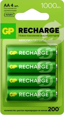 Аккумулятор GP Smart Energy AA NiMH 1000mAh (4шт) - фото 2