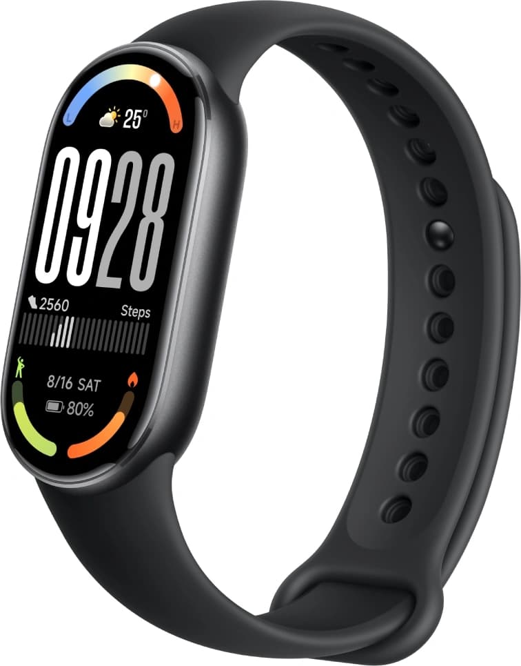 Фитнес-трекер Xiaomi Smart Band 10 AMOLED корп.:черный рем.:черный (BHR07PYGL)
