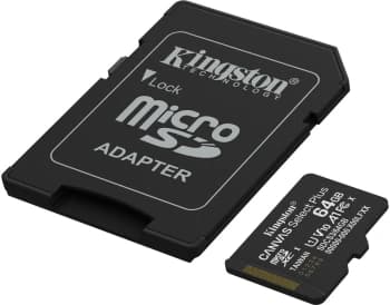 Флеш карта microSDXC 64GB Kingston SDCS3/64GB Canvas Select Plus V10 A1 + adapter - фото 5