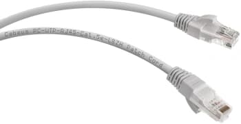 Патч-корд Cabeus PC-UTP-RJ45-CAT.5E-1M-LSZH U/UTP RJ-45 вил.-вилка RJ-45 кат.5E 1м серый LSZH - фото 5