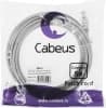 Патч-корд Cabeus PC-UTP-RJ45-CAT.5E-5M-LSZH U/UTP RJ-45 вил.-вилка RJ-45 кат.5E 5м серый LSZH - фото 3