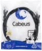 Патч-корд Cabeus PC-UTP-RJ45-CAT.5E-2M-BK U/UTP RJ-45 вил.-вилка RJ-45 кат.5E 2м черный ПВХ - фото 3