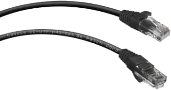 Патч-корд Cabeus PC-UTP-RJ45-CAT.5E-5M-BK U/UTP RJ-45 вил.-вилка RJ-45 кат.5E 5м черный ПВХ - фото 5