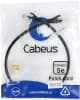 Патч-корд Cabeus PC-UTP-RJ45-CAT.5E-0.5M-BK U/UTP RJ-45 вил.-вилка RJ-45 кат.5E 0.5м черный ПВХ - фото 3