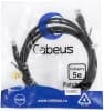 Патч-корд Cabeus PC-UTP-RJ45-CAT.5E-3M-BK-LSZH U/UTP RJ-45 вил.-вилка RJ-45 кат.5E 3м черный LSZH - фото 3