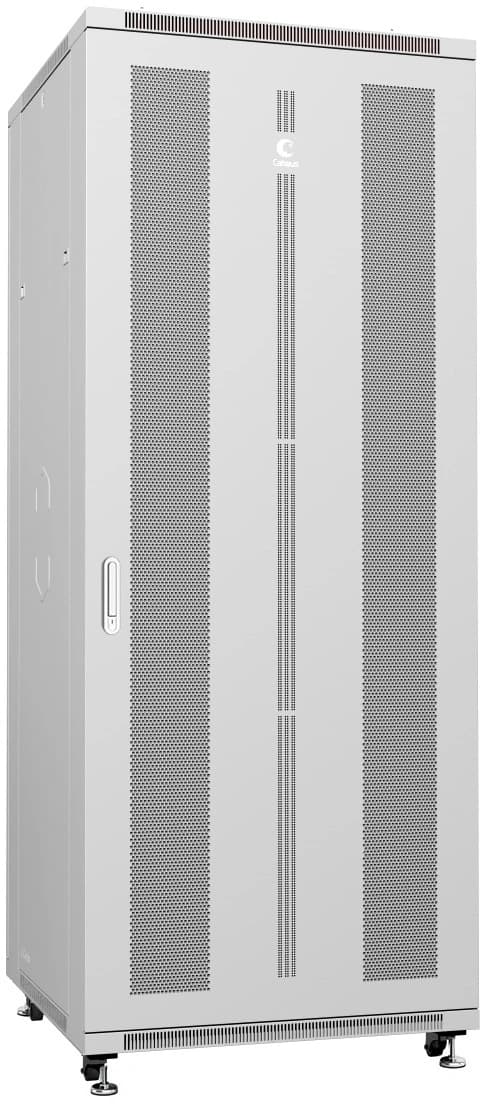 Шкаф серверный Cabeus (ND-05C-42U80/100) напольный 42U 800x1000мм пер.дв.перфор. задн.дв.перфор. 800кг серый 900мм 132кг 220град. 2055мм IP20 сталь - фото 4