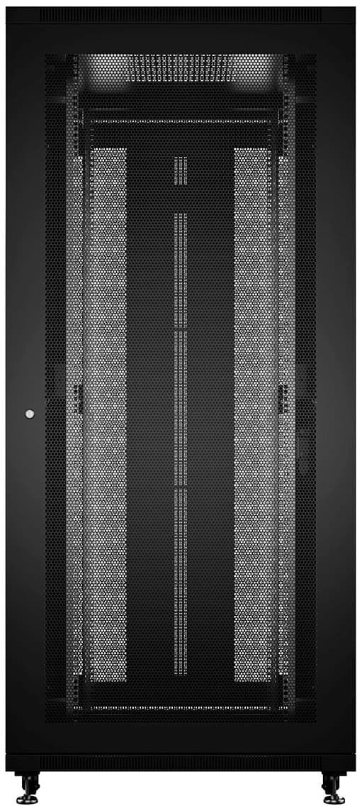 Шкаф серверный Cabeus (ND-05C-42U80/100-BK) напольный 42U 800x1000мм пер.дв.перфор. задн.дв.перфор. 800кг RAL 7035 900мм 132кг 220град. 2055мм IP20 сталь - фото 3
