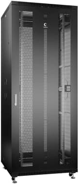 Шкаф серверный Cabeus (ND-05C-47U80/100-BK) напольный 47U 800x1000мм пер.дв.перфор. задн.дв.перфор. 800кг черный 900мм 136кг 220град. 2277мм IP20 сталь - фото 5