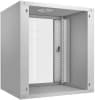 Шкаф коммутационный Cabeus (WSC-05D-12U55/45) настенный 12U 550x450мм пер.дв.стекл 30кг серый 340мм 17кг 220град. 590мм IP20 сталь - фото 3