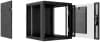 Шкаф коммутационный Cabeus (SH-05F-12U60/45-R-BK) настенный 12U 600x450мм пер.дв.стекл 50кг черный 390мм 25кг 220град. 635мм IP20 сталь - фото 3