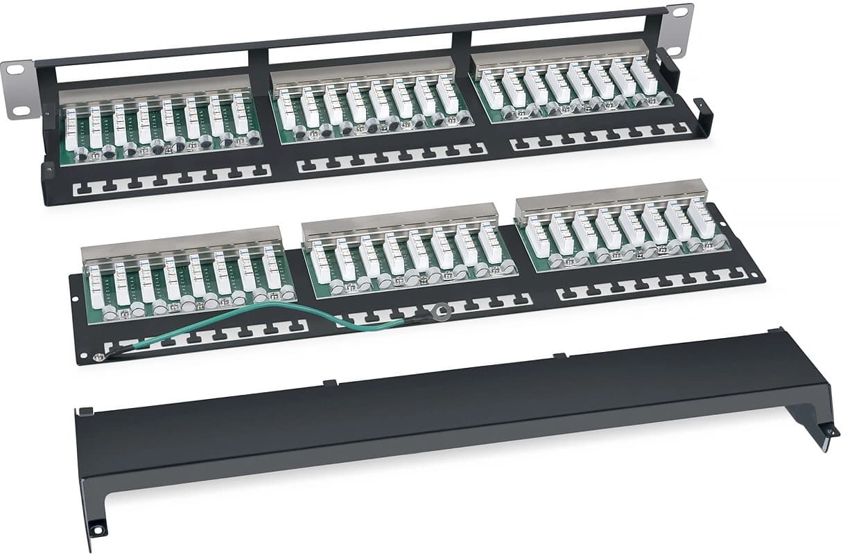 Патч-панель Cabeus PLHD-48-CAT.5E-SH-DUAL IDC-1U 19" 1U 48xRJ45 кат.5E FTP