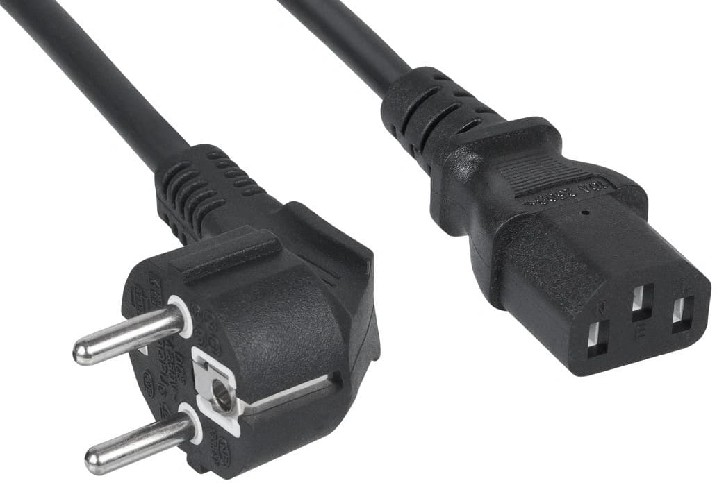 Шнур питания Cabeus PC-186-VDE-5M C13-Schuko проводник.:3x0.75мм2 5м 220/250В 6А черный - фото 4