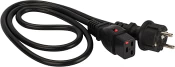 Шнур питания Lanmaster LAN-PP19L/SH-3.0-BK C19-Schuko проводник.:3x1.5мм2 3м 220В 16А черный - фото 2