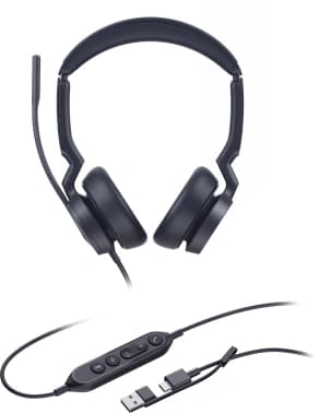 Гарнитура проводная Yealink UH46 Dual UC USB-C/A черный - фото 5